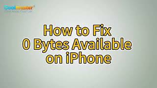 How To Fix 0 Bytes Available On Iphone With 4 Solutions