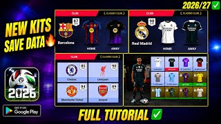 How To Get Real Kits + Logos + Player Faces in Football League 2026 | Save Data Tutorial