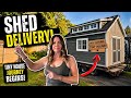 My Shed Finally Arrived… The Tiny House Build Begins!