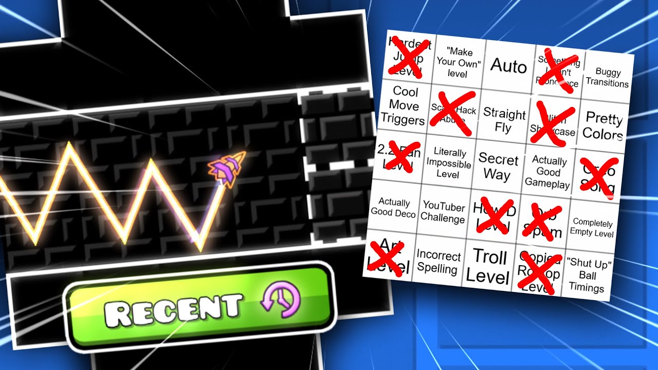 RECENT TAB BINGO! | Geometry Dash [#3]