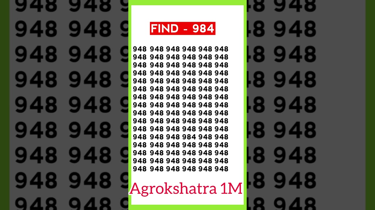 Find the number 984