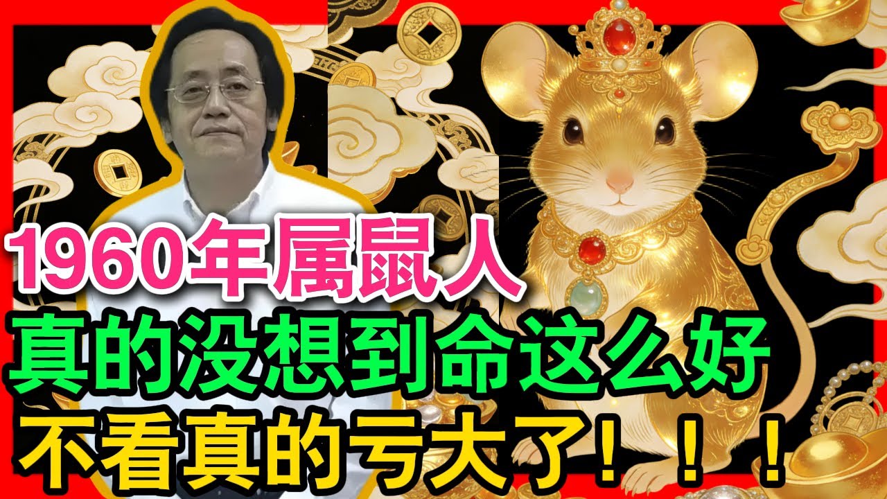 1960 庚子年屬鼠人一生命格全解析！很多人到老才發現，原來這輩子命好到讓人羨慕！  #生肖 #運勢 #風水 #財運 #命理