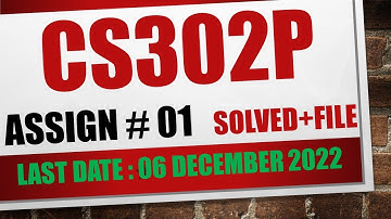 cs302p assignment 1 fall 2022|cs302p assignment 1 solution fall 2022|@dilshadahmad1