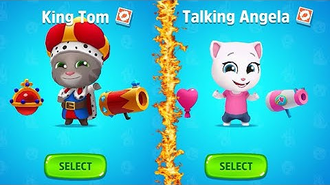Talking Tom Splash Force ~ Talking Angela, King Tom ~ Nunnu Gaming