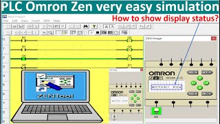 Omron Zen tool simulation and show status on display