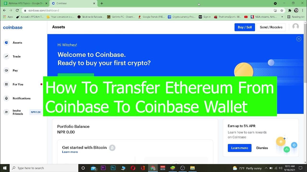 How To Transfer Ethereum From Coinbase To Coinbase Wallet (2022