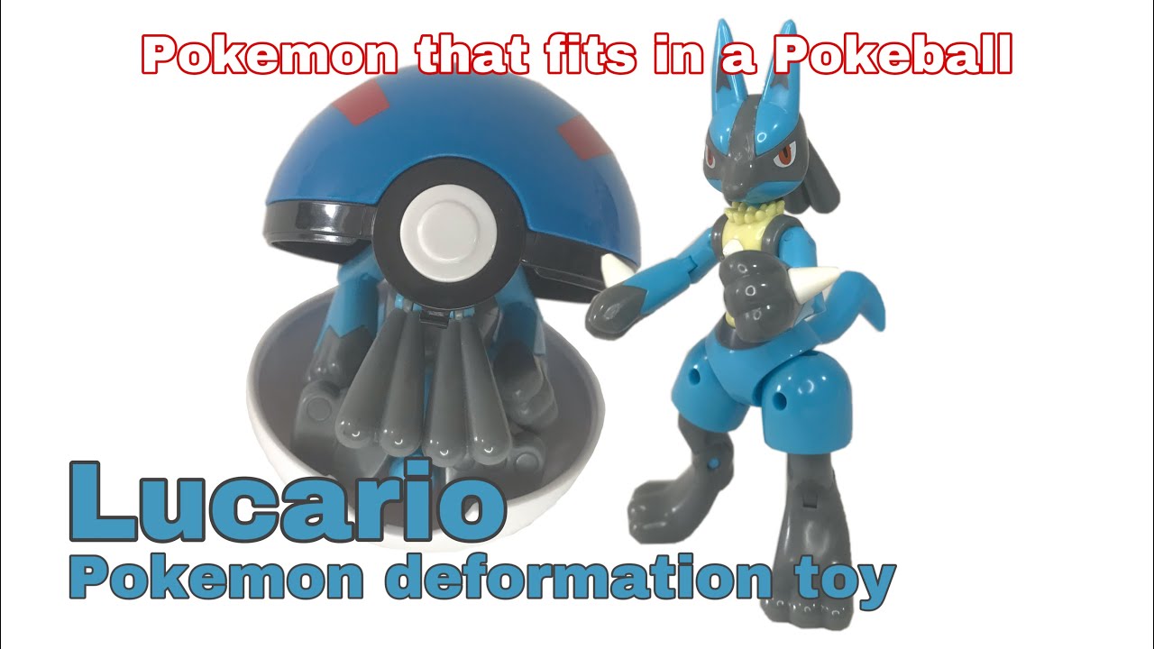 Pokemon deformation toy - Lucario toy review - YouTube