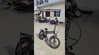 Normal Electric Cycle? 😂👍 #stuntbike #mtb #cycling #stunt #freestyle #bikelover #trendingshorts