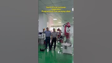 Programming-free spray robot. #spraying #industrial robot #six-axis robot #robotics