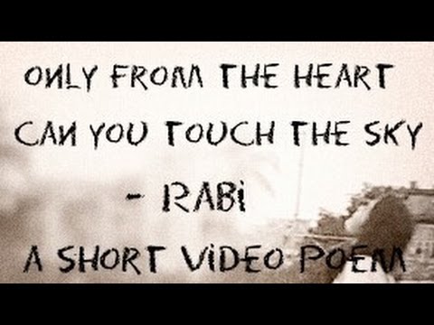 Only From The Heart Can You Touch The Sky Rumi Spoken Word Poetry Shorts Youtube