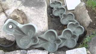 Glonn cascade in a permaculture garden France