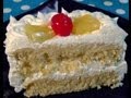Pineapple Pastry (Microwave Eggless Sponge Cake)