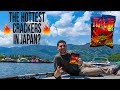 Eating The Hottest Japanese Rice Crackers on Lake Kawaguchi - Tehato Snack Review