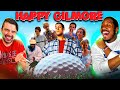 WE COULDN'T STOP LAUGHING AT HAPPY GILMORE!! Happy Gilmore Movie Reaction! FIND YOUR HAPPY PLACE
