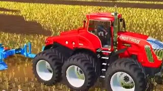 New real modern village farming tractor driving screenshot 4