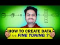 How to Create Data for Fine Tuning | How to create data for LLM fine tuning | Data preparation LLM