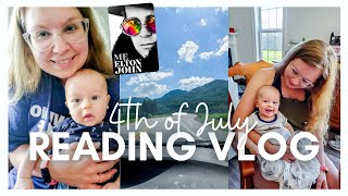 4TH OF JULY READING VLOG // reading Me by Elton John, visiting family, holding my nephew Remy + more