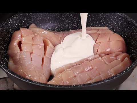 This is the most delicious chicken breast I have ever had! Simple and fast!