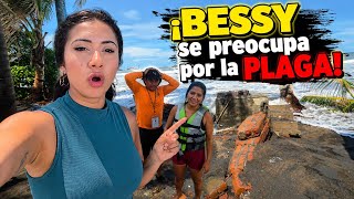 BESSY se preocupó mucho por toda la PLAGA/ Todos se asustaron cuando venían las Olas grandes