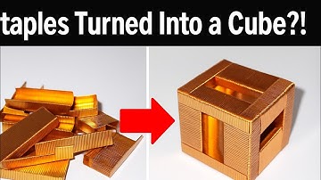 Unbelievable Cube Trick with a Stapler Pin!#DIY #CraftIdeas #LifeHacks #StaplerHack #CreativeTrick