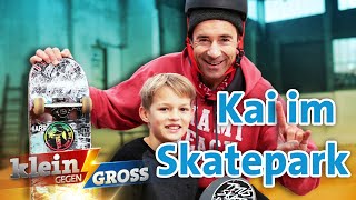 Skater Mika Möller (13) zeigt Kai die Tricks! | Klein gegen Groß