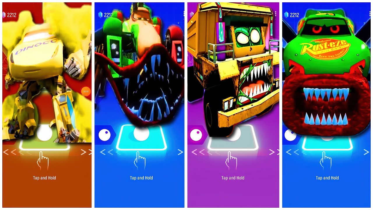CHICK HICKS VS FRANCESCO BERNOULLI CAR VS POLICE TRUCK VS ZOMBIE TRUCK | TILESHOP EDM RUSH