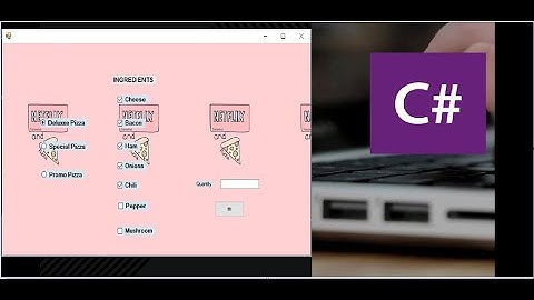 Checkbox Pizza Order System Using C# Windows Form Application | FREE Source Code