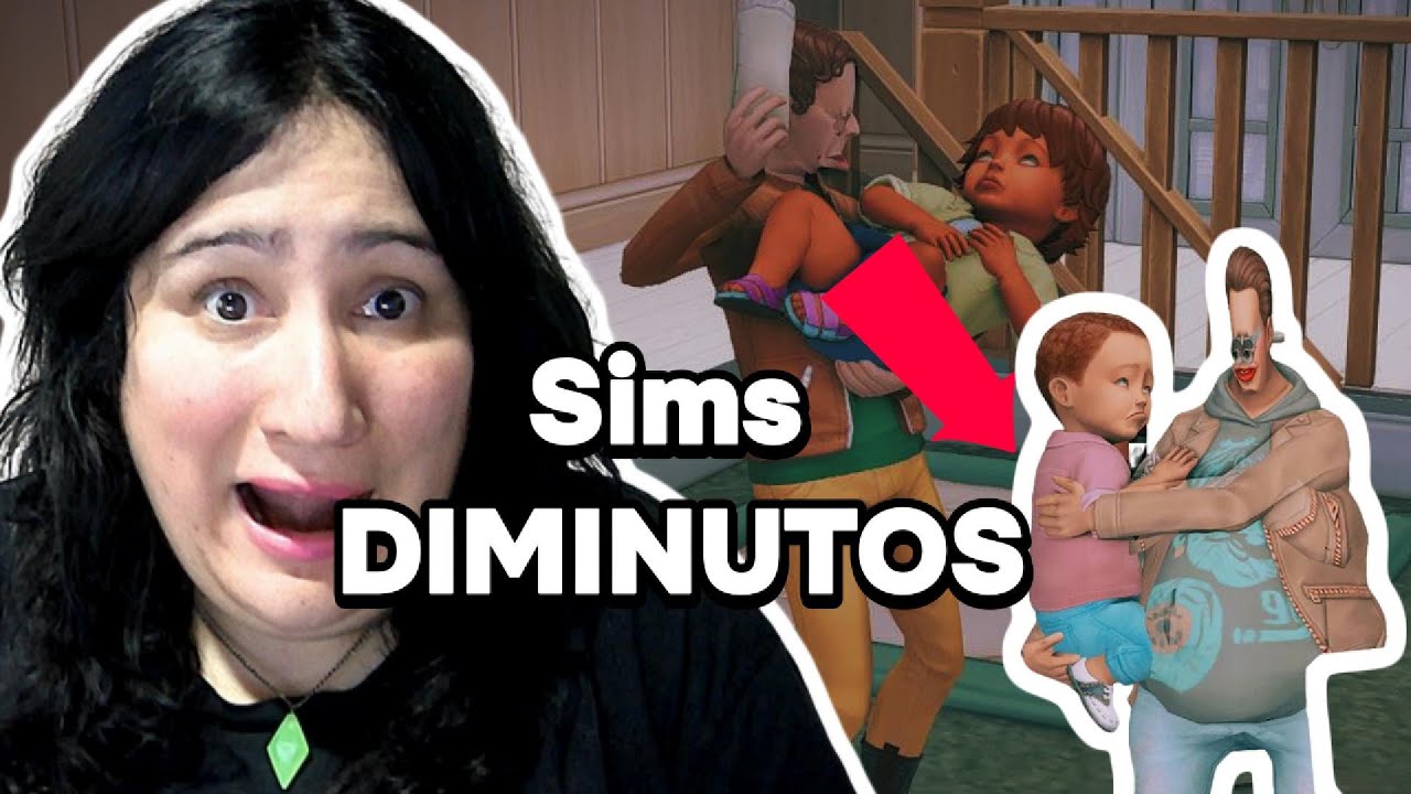 Hago SIMS DIMINUTOS🙂‍↕️🧍| Reto de Feo a Lindo: CAP 2 