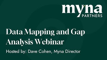 Data Mapping and Gap Analysis Webinar