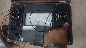 Measurement of Load power Factor using 3-phase power factor meter, Load as Induction Motor