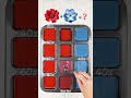 “Red to Blue Color Mix Palettes (4-Step Gradient)#colormixing #colormix #colorconcept #colorpalette