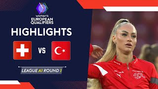 Switzerland v Turkey | Highlights | Women's Euro Qualifiers | 05/04/2024