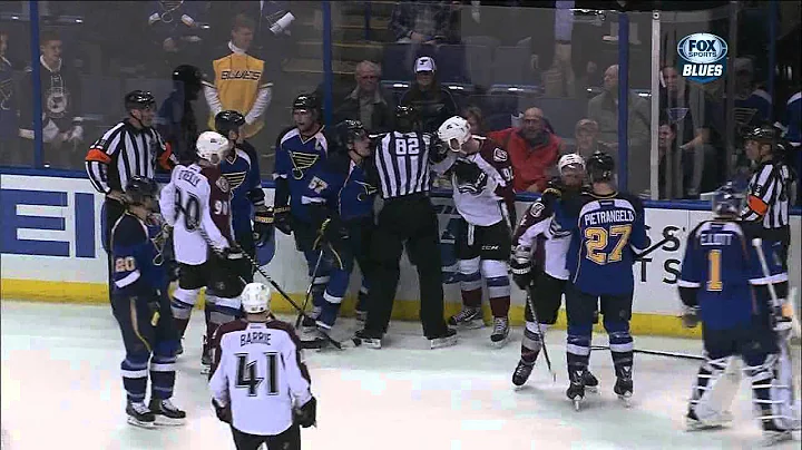 Scrum end 1st Backes, Perron, McLeod April 23 2013...