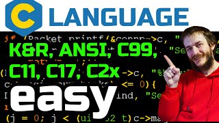 8) C language GUIDE: standards (K&R, ANSI, C99, C11, C17, C2x)