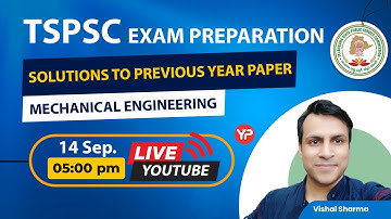 Solution to Previous year paper TSPSC AEE Mechanical | Offline (Hyderabad) & Online batch available
