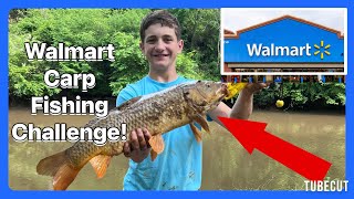 Walmart carp fishing challenge! (part 1)