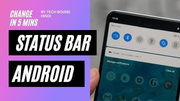 How to change system status bar in any android😍😍 ll Tech Bound Hindi  ll Without Root 🤫🤫