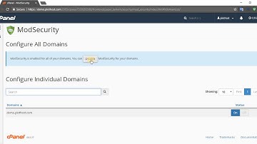How to enable/disable ModSecurity for your domains in cPanel