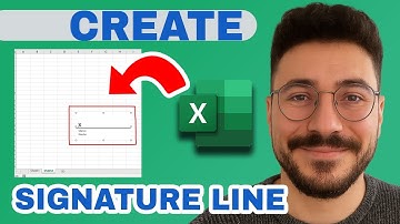 How To Add a Signature Line in Microsoft Excel