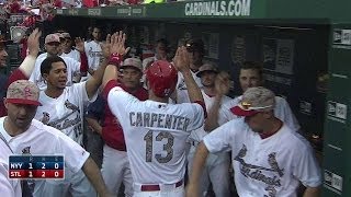NYY@STL: Wong doubles to right to score Carpenter