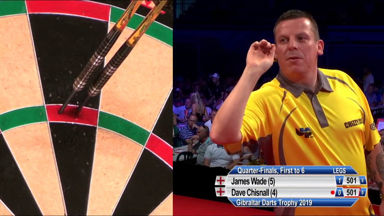9 Dart Finish Dave Chisnall vs James Wade Gibraltar Darts Trophy