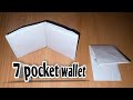 How to make a 7 pocket wallet/origami paper wallet/DIY/craft/kagaj ka pers kaise banaen/paper wallet