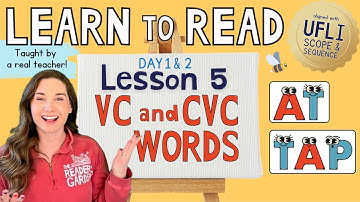 📚 Lesson 5: VC & CVC Words | Day 1 & 2  | LEARN to READ! |  Aligned with UFLI Scope & Sequence
