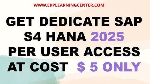 SAP S4 HANA 2025 System Access #sapsystems #saps4hana2025 #s4hana #sapserveraccess