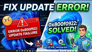 How to FIX Windows 11 Update Error 0x800f0922! (3 Easy Steps) 2026 #windows #update #error #fix