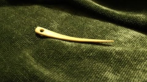 How to Carve a Nalbinding Needle from a Ham Bone