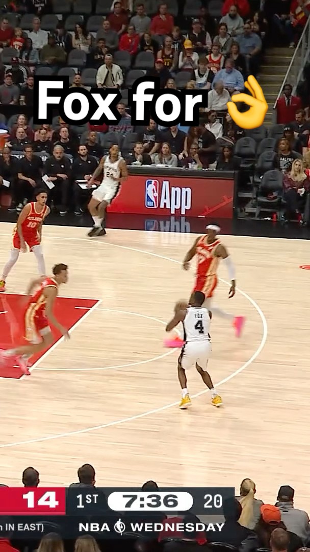 Fox’s first bucket as a Spur!