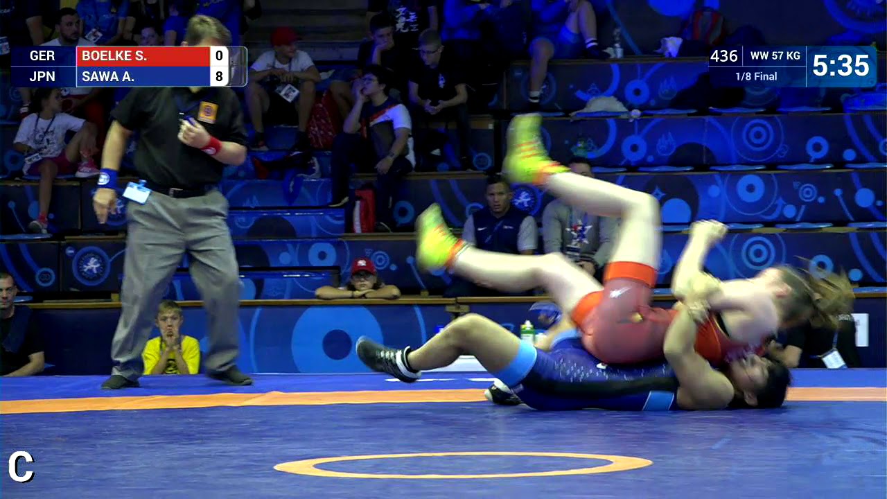 1/8 WW - 57 kg: S. BOELKE (GER) v. A. SAWA (JPN)