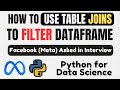 Did you know JOINs can FILTER Dataframes? Learn this trick | Data Science - Meta Interview - FAANG