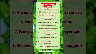 ЗАЩИТА СЕРДЦА И СОСУДОВ!!! #здоровье #зож #сердце #пп #витамины #факты #шортс